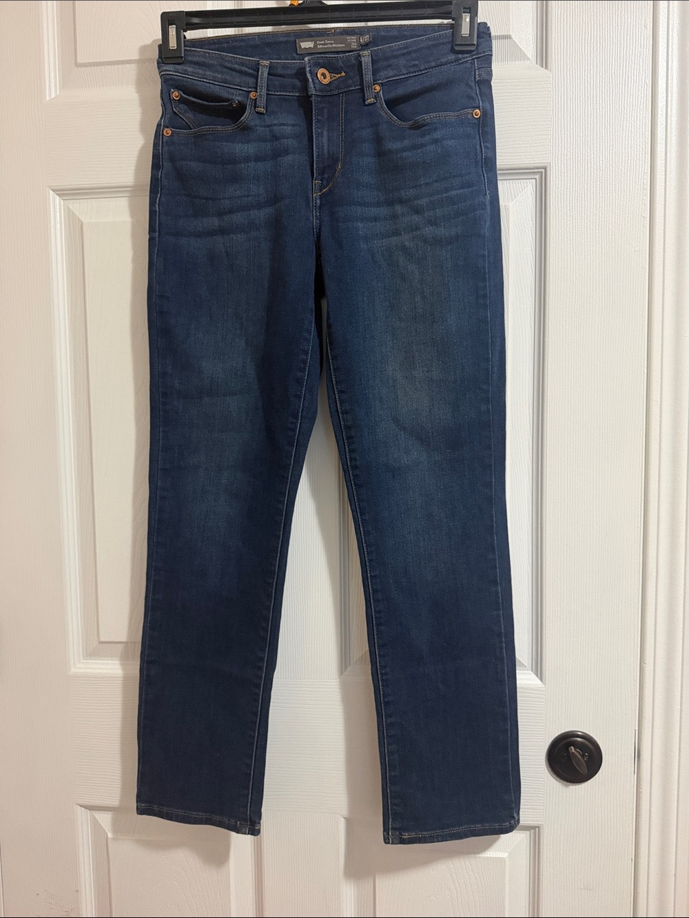 Levi's Indigo Straight Leg Jeans with Subtle Fade